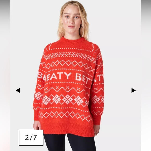 SWEATY BEATTY - Snow Fairisle Sweater NWT - Picture 2 of 6